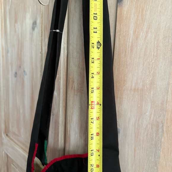 Ethnic Boho Black Crossbody Bag Purse - Picture 6 of 10